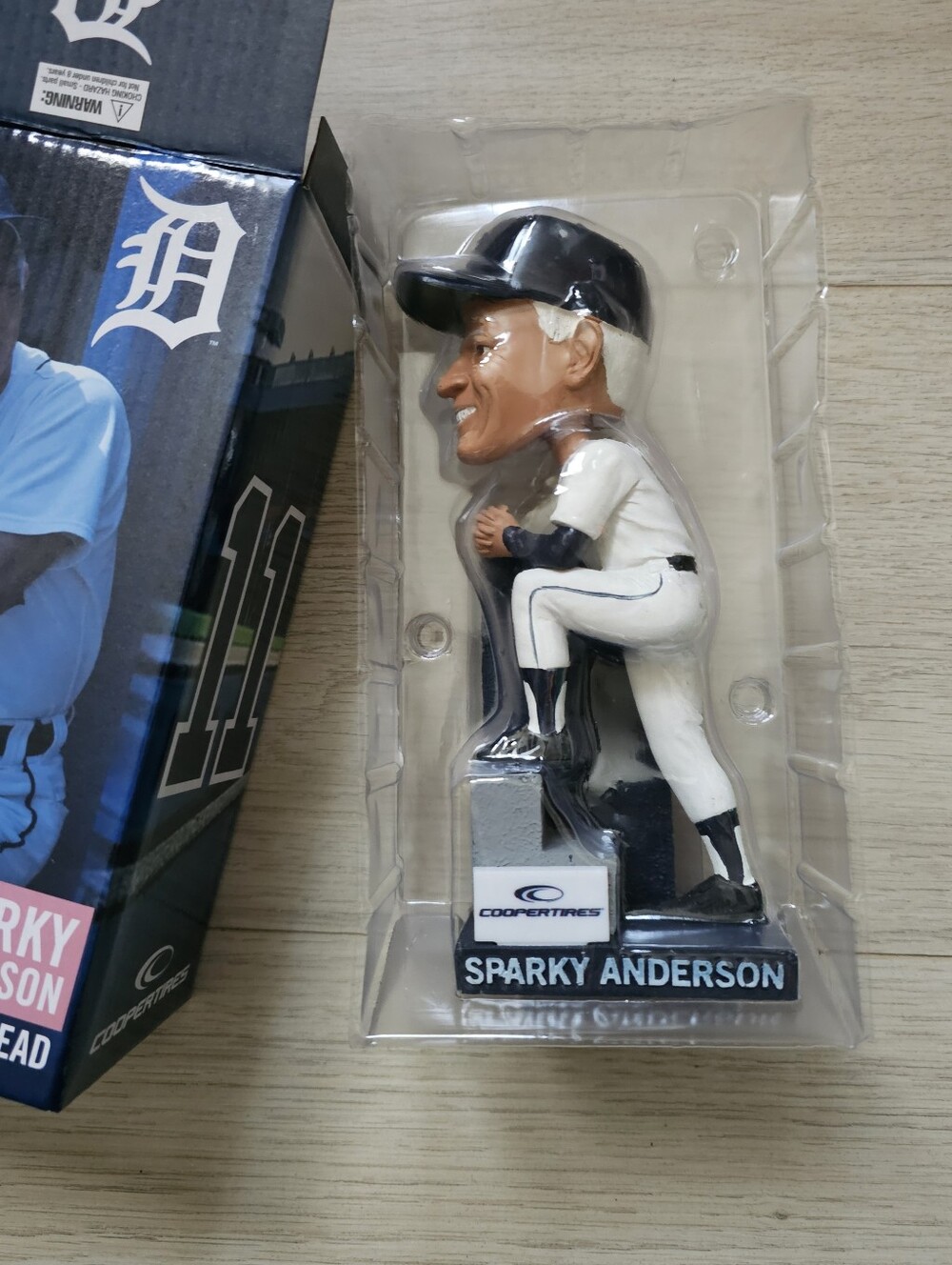 2019 Detroit Tigers Sparky Anderson Bobblehead – Cooper Tires SGA Promo 